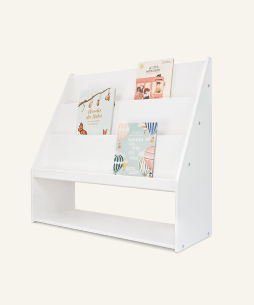 Ehrenkind Bücherregal mit Stauraum aus massivem Kiefernholz.