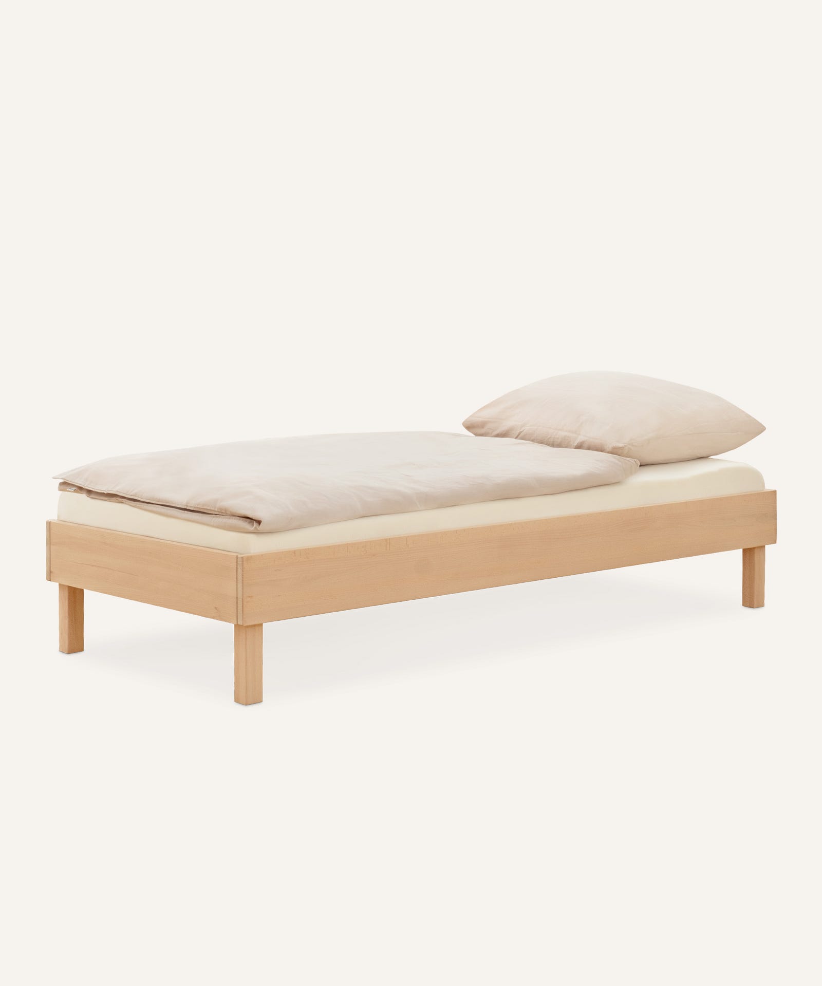 Ehrenkind Einzelbett Bodenbett Plano Buche 90x200.