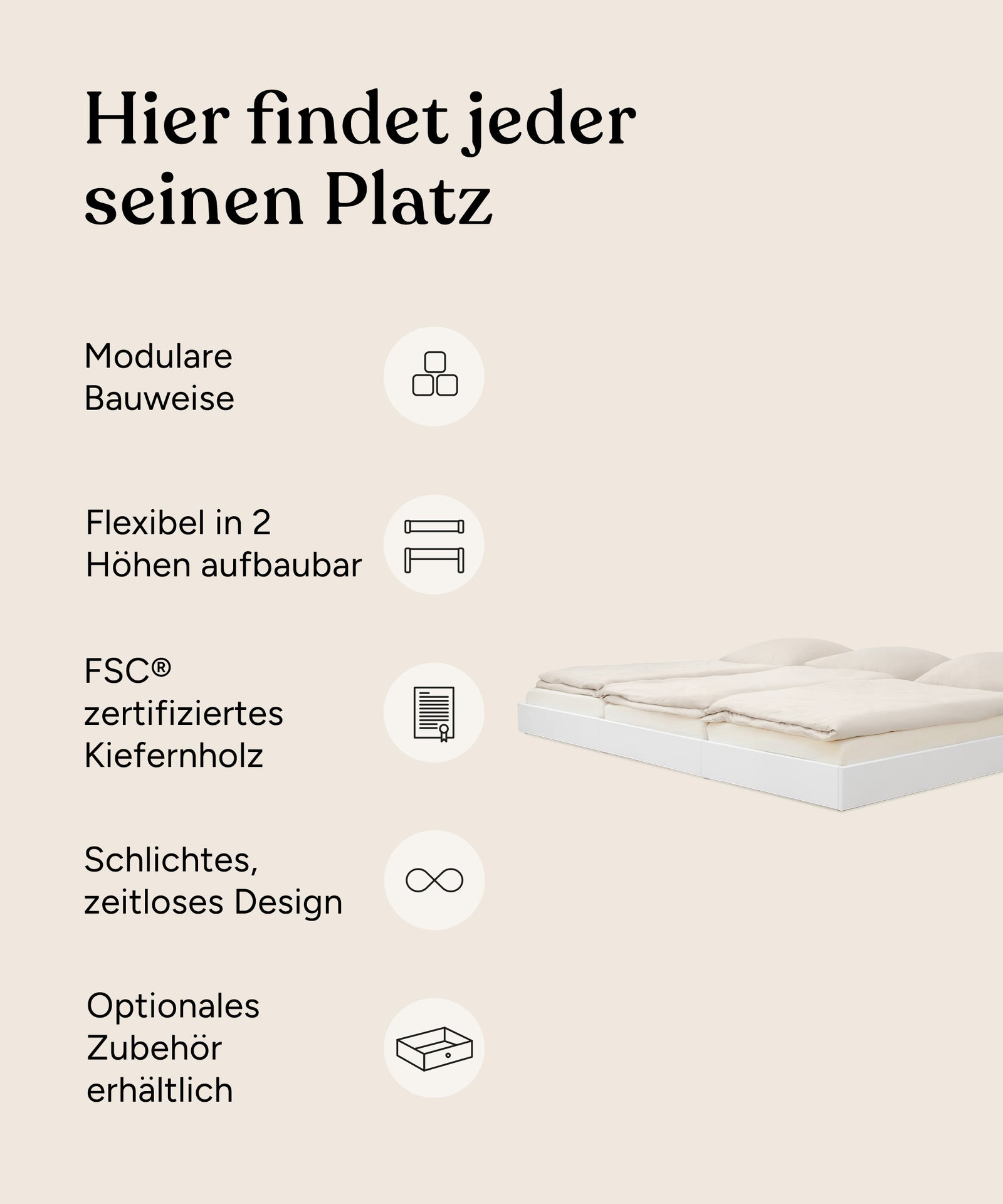 Vorteile Ehrenkind Familienbett Plano Kiefer.