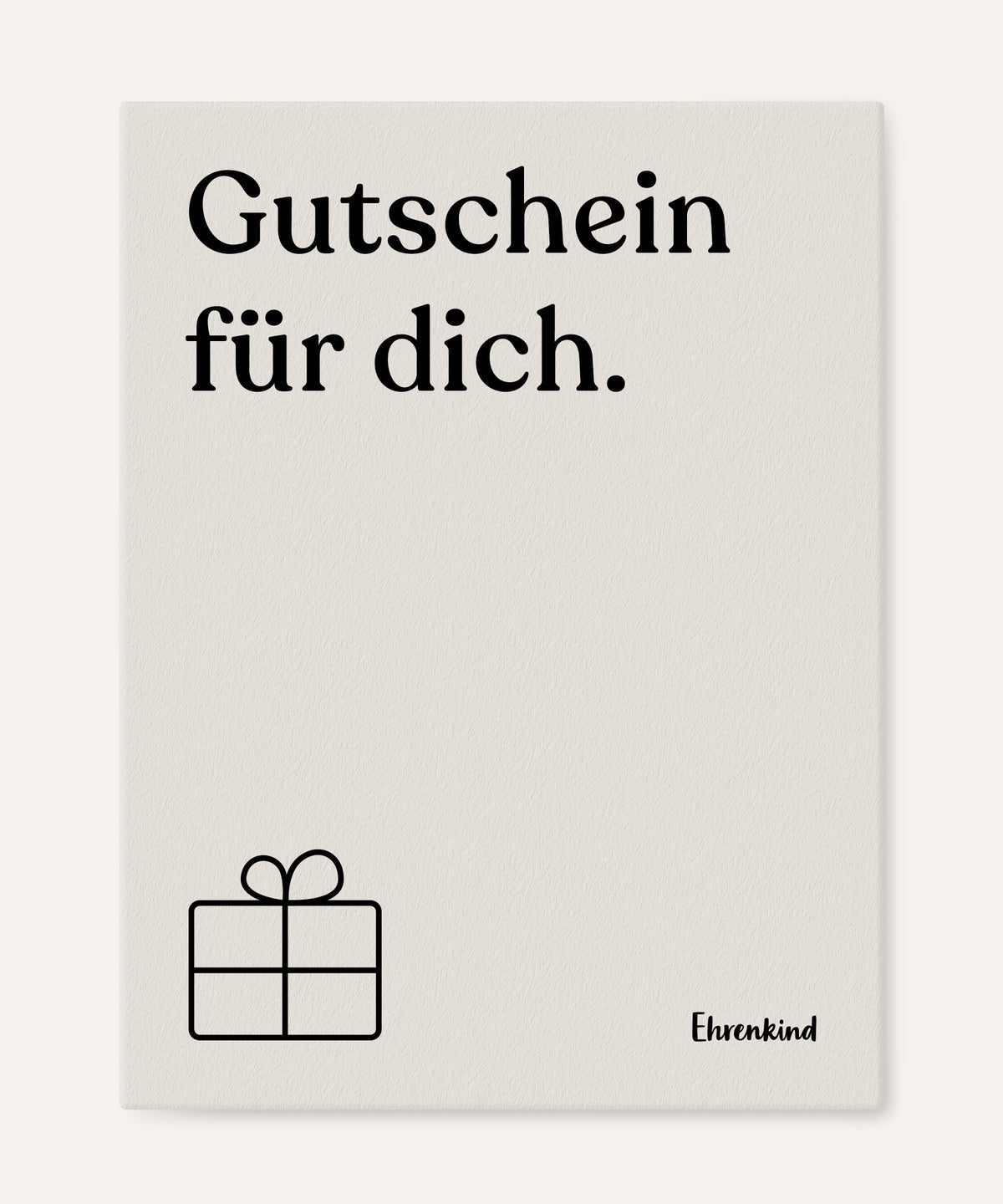 Ehrenkind Geschenkgutschein für Kinder und Familien.