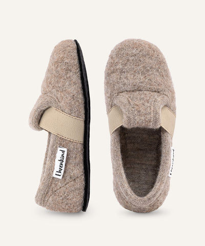 Ehrenkind Kinderhausschuh Flach Beige.