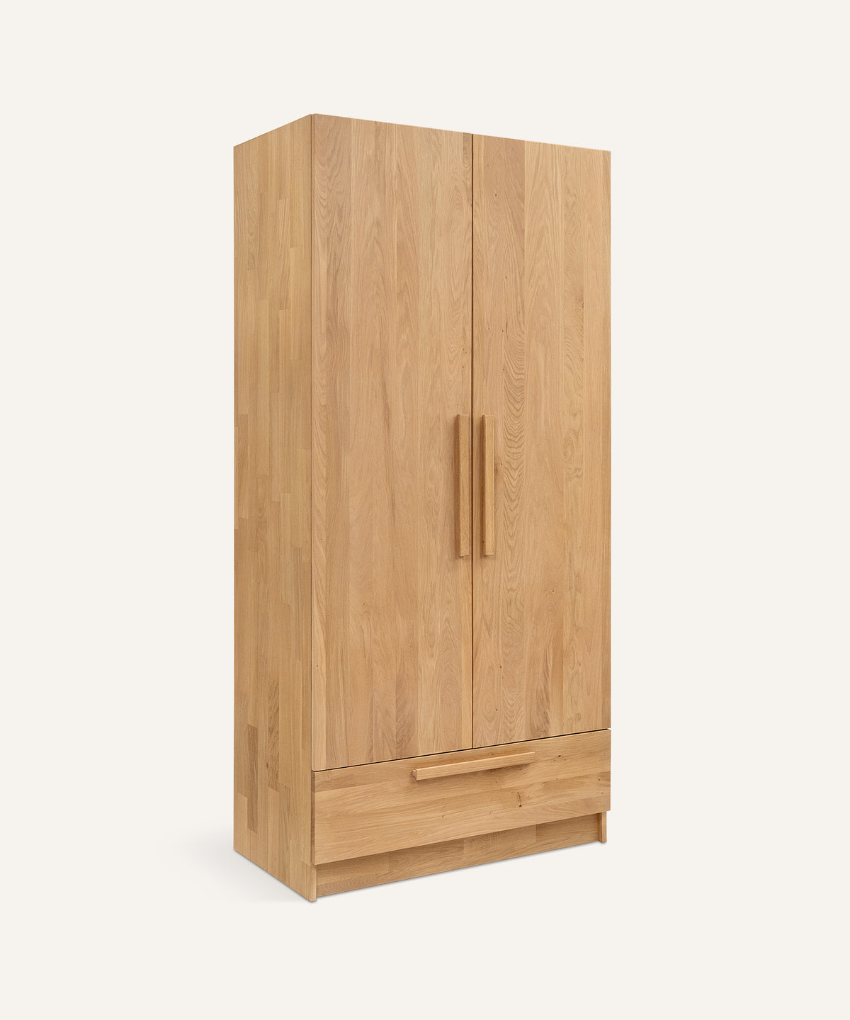 Ehrenkind Kleiderschrank Linia Eiche 100 cm Basis-Set mit Schublade.