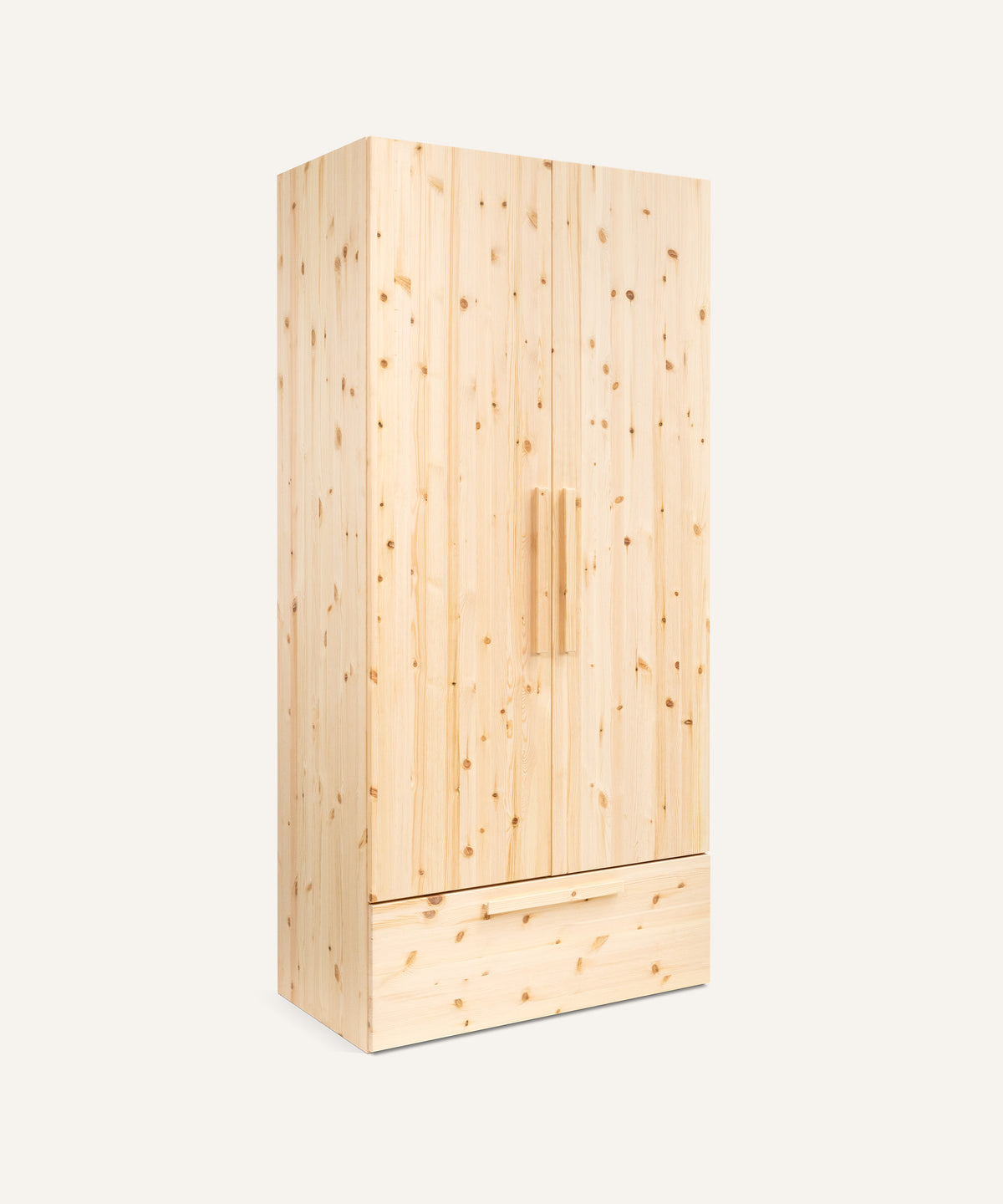 Ehrenkind Kleiderschrank Linia Kiefer 100cm Basis-Set mit Rollschublade.