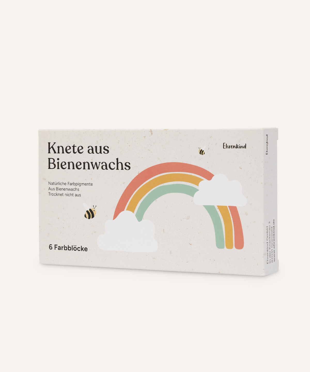 Ehrenkind Knete aus Bienenwachs, Trocknet Nicht aus, Unbedenklich (Kleine Geschenke für Kindergeburstag, 1-tlg., Knete ab 3 Jahre), 100% natürliche Inhaltsstoffe