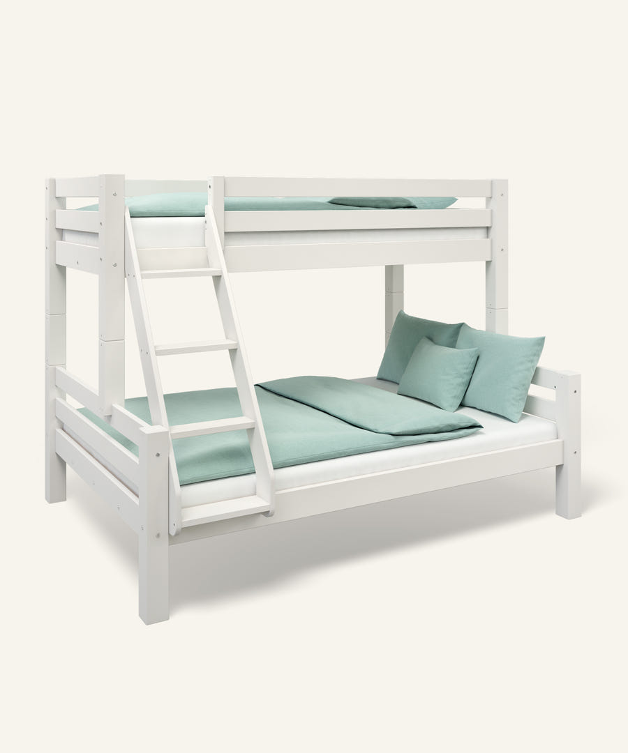 Ehrenkind Kombi-Etagenbett Vento Weiß 90/140x200 cm.