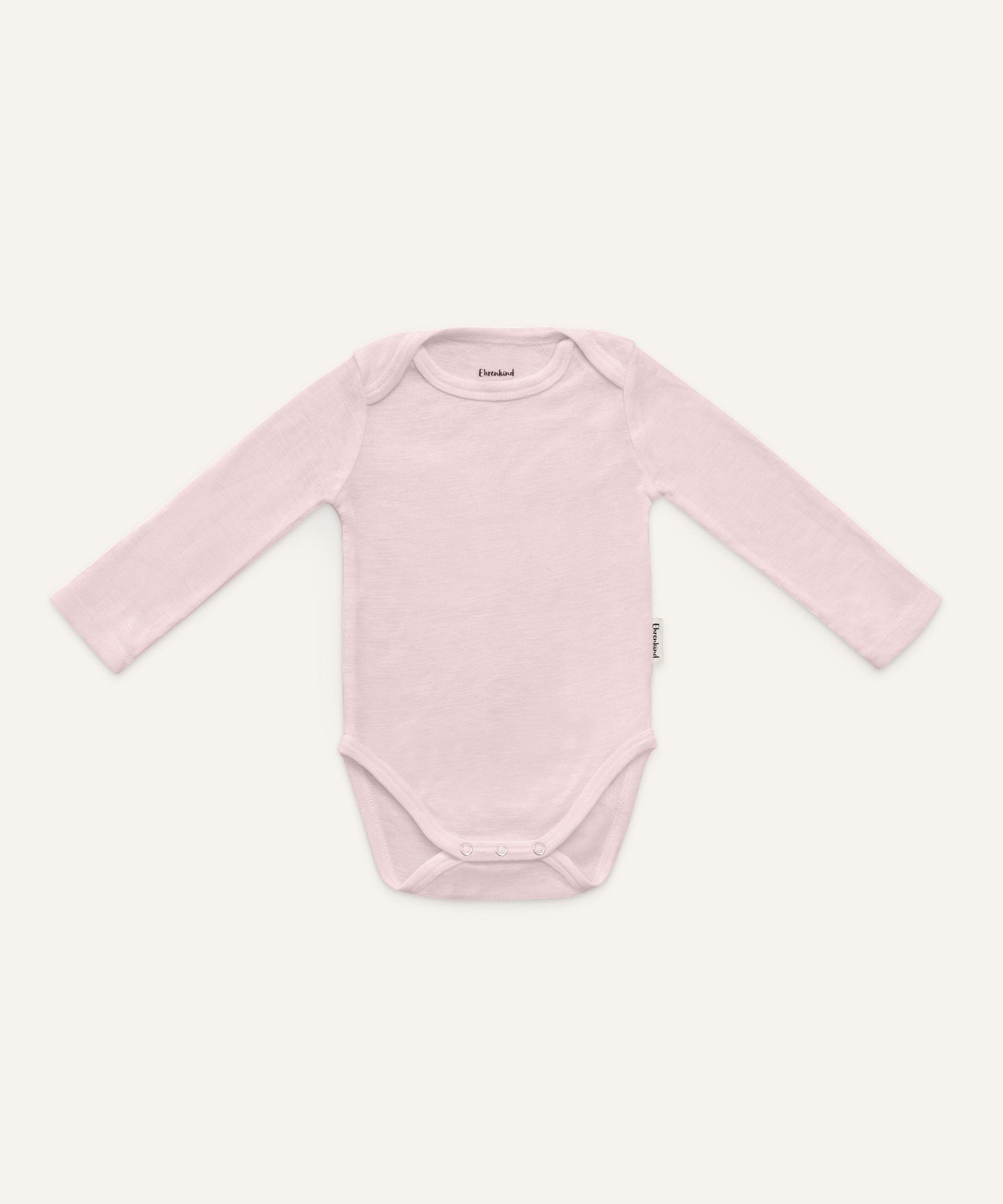 Ehrenkind Langarmbody Merinowolle Schlupfform Rose.