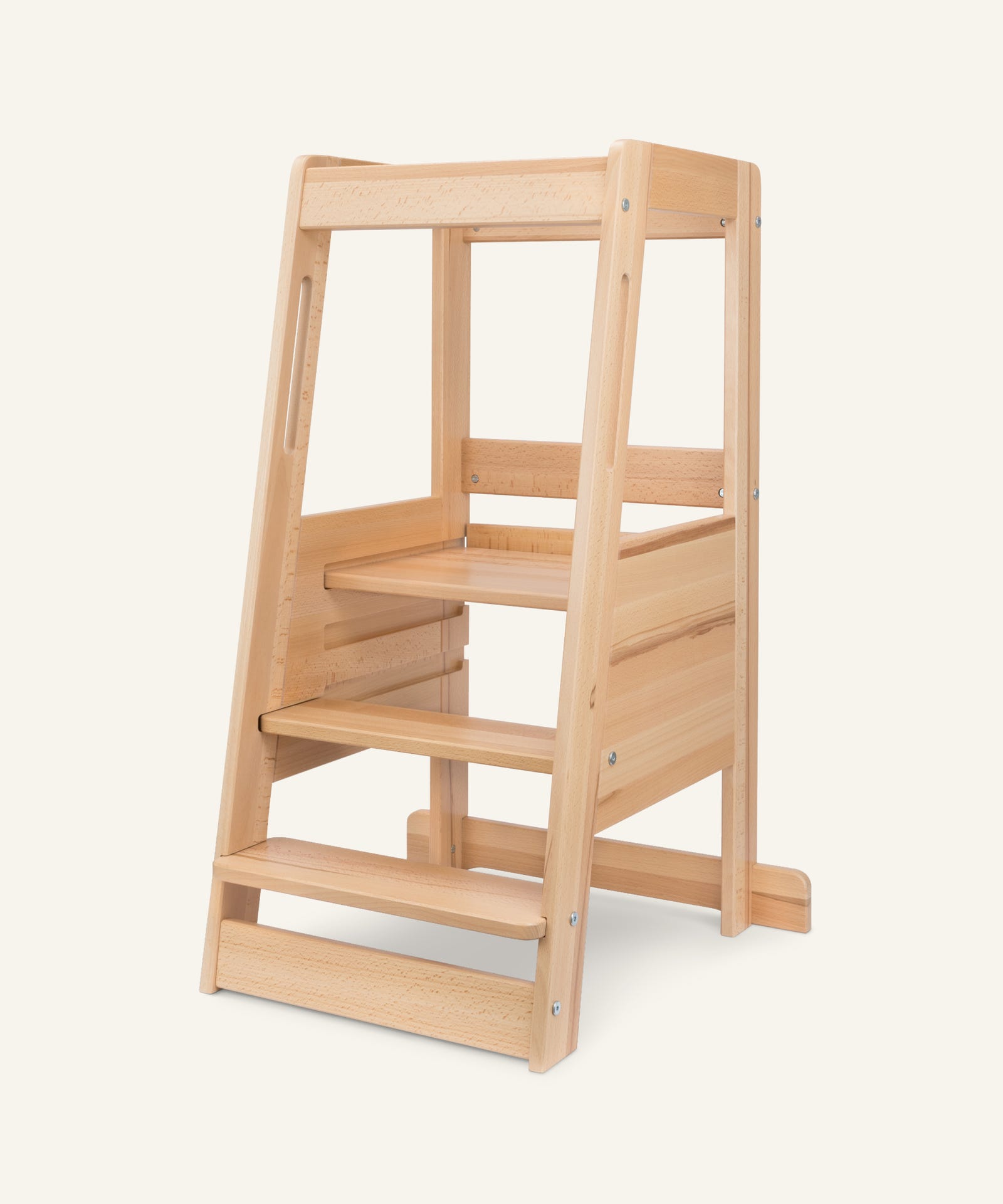 Ehrenkind Lernturm Buche Transparent Lackiert.