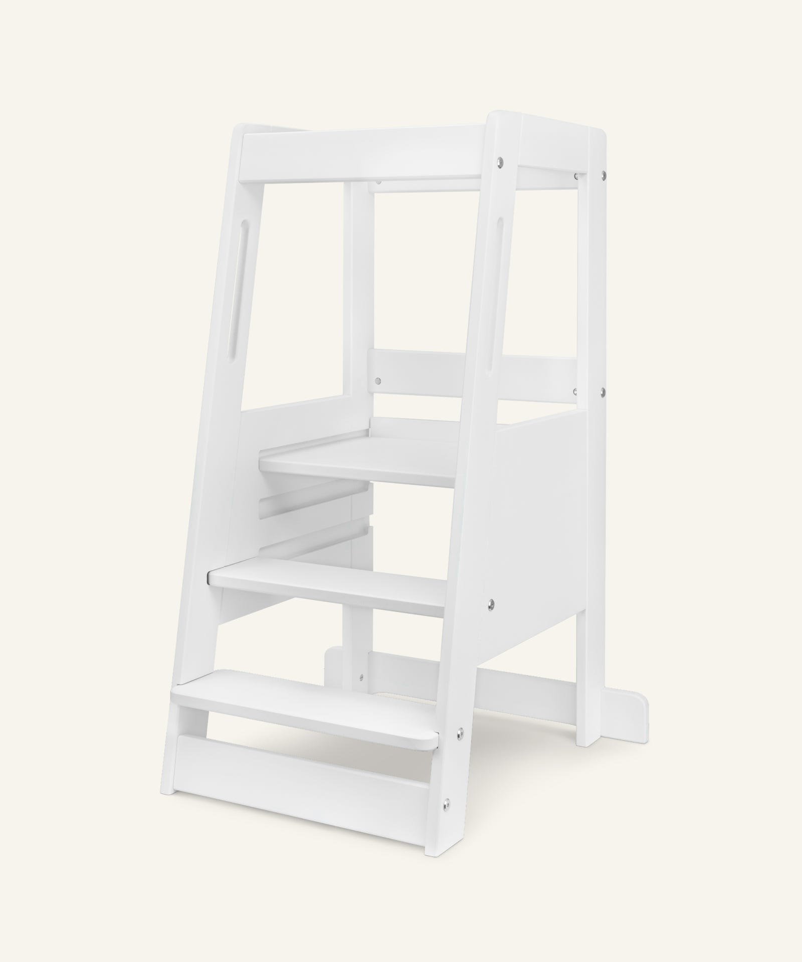 Ehrenkind Lernturm Buche Weiß Lackiert.