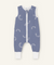 Jeansblau Gemustert