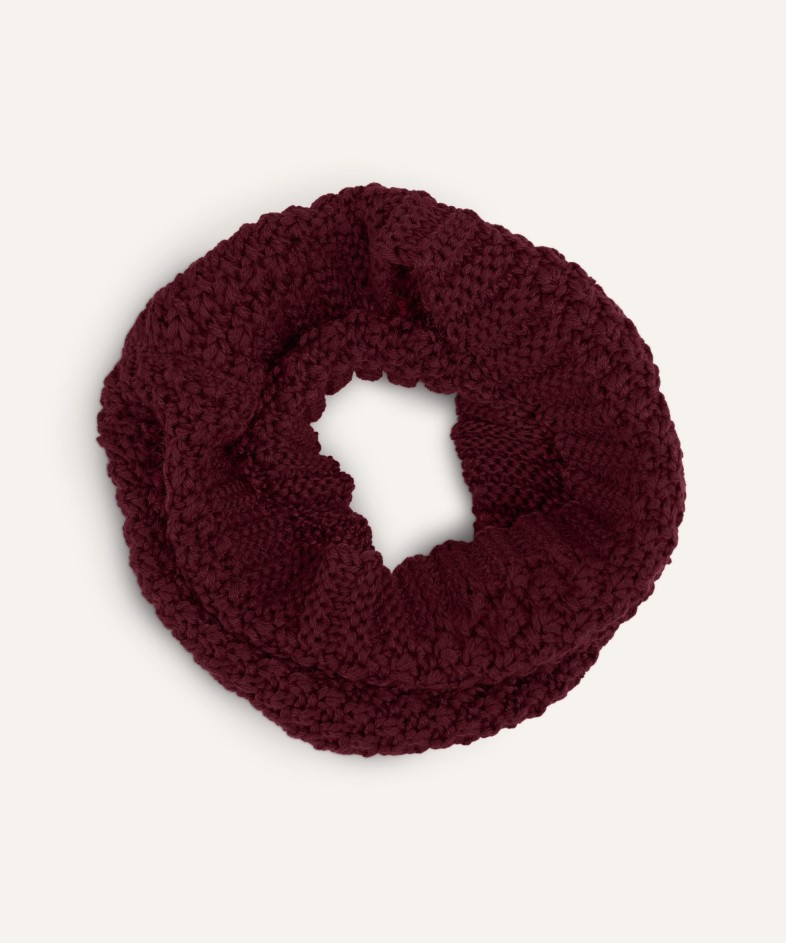Ehrenkind Schlauchschal Grobstrick Bordeaux.