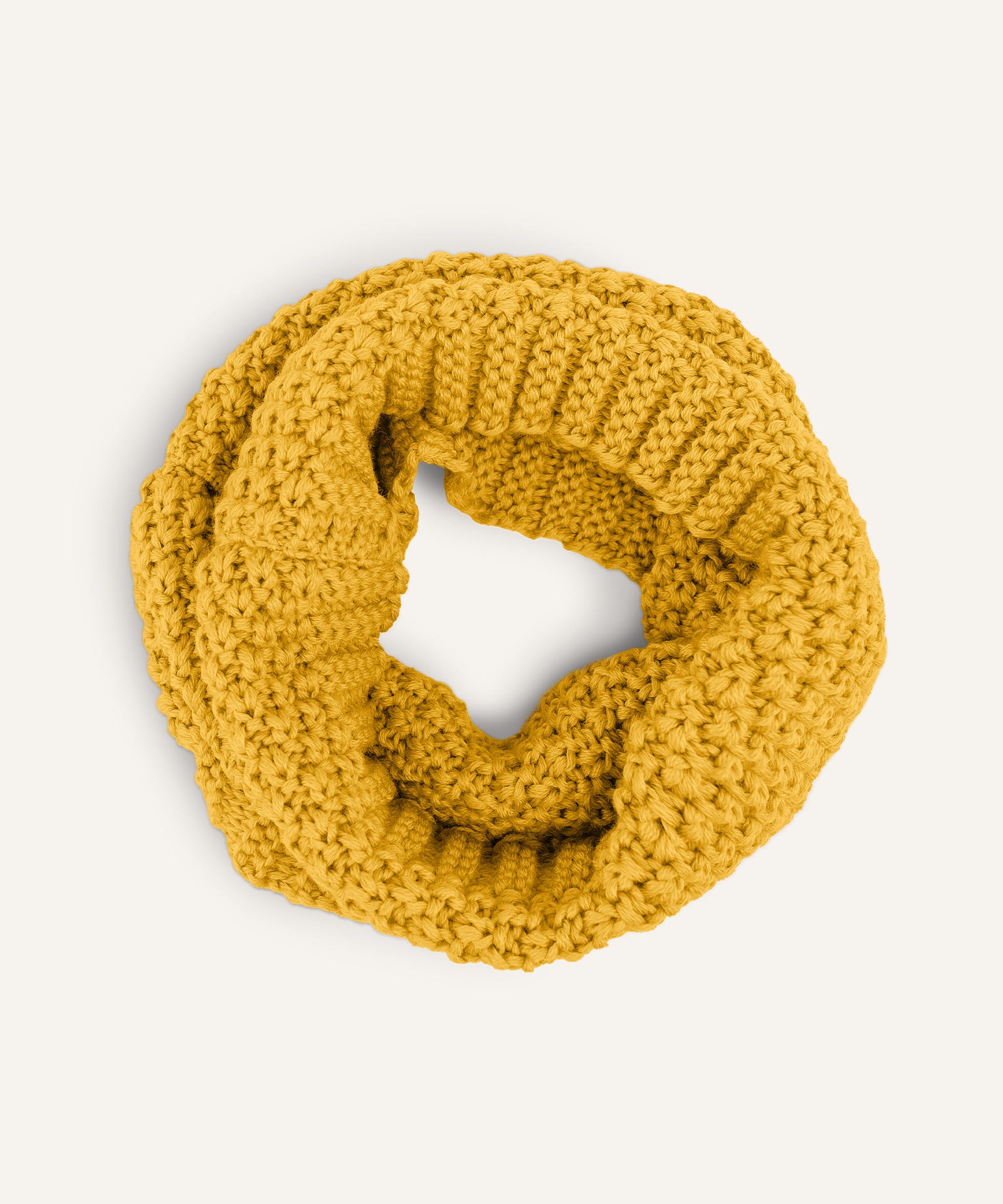 Ehrenkind Schlauchschal Grobstrick Safran.