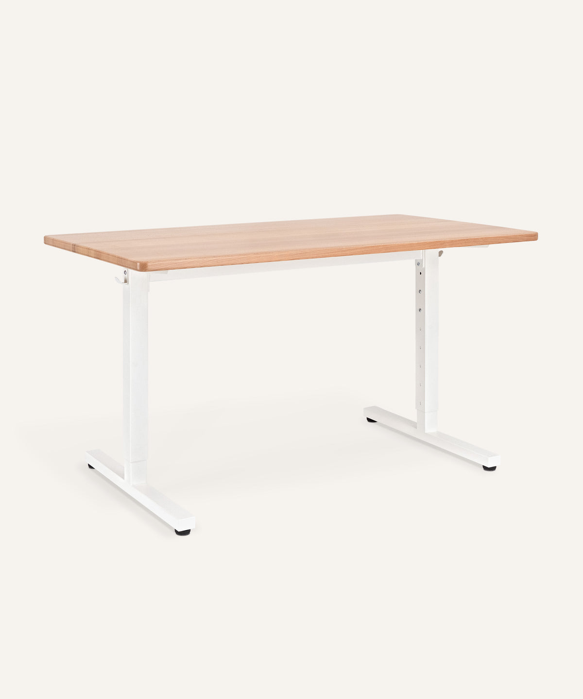 Ehrenkind Schreibtisch höhenverstellbar Buche Weiß.