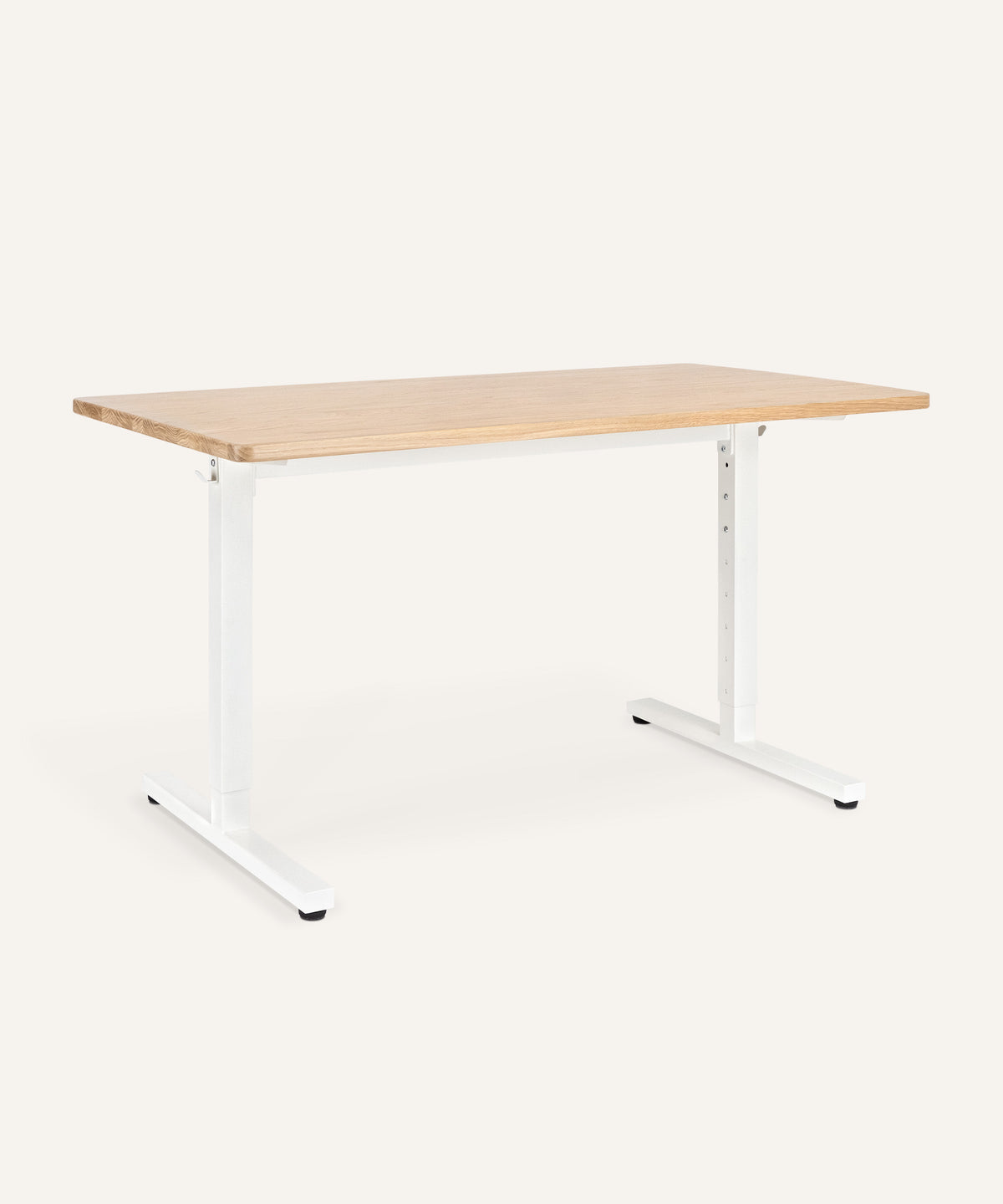 Ehrenkind Schreibtisch höhenverstellbar Eiche Weiß.