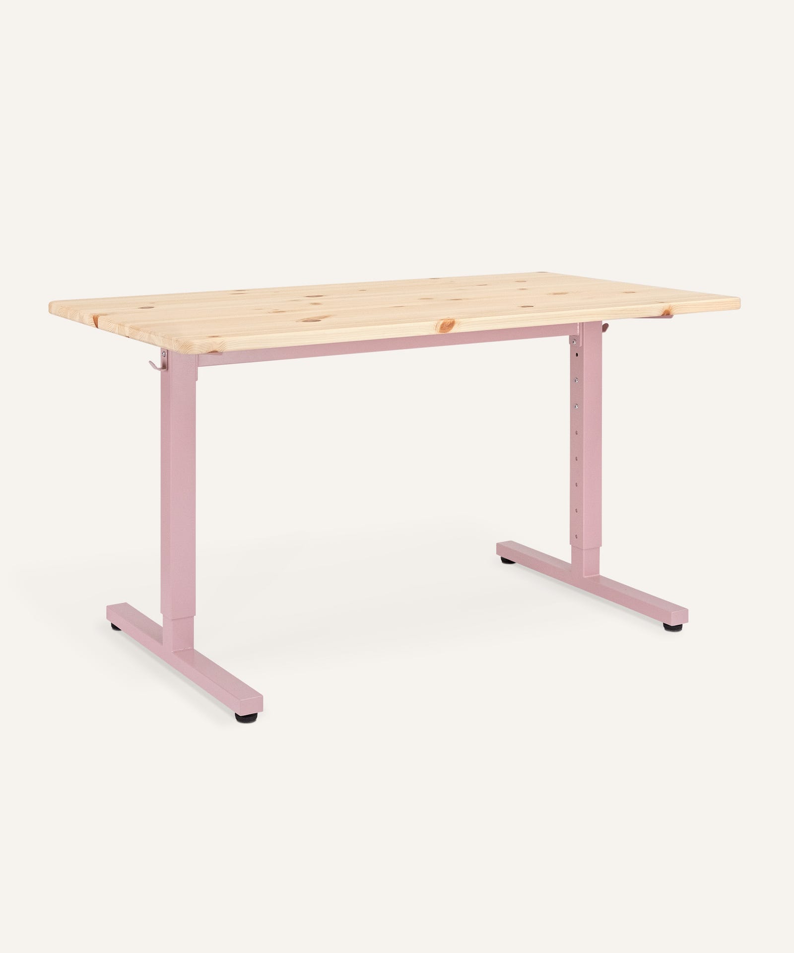 Ehrenkind Schreibtisch höhenverstellbar Kiefer Rosa.