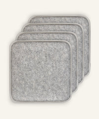 Ehrenkind Sitzkissen eckig hellgrau 4er Pack.