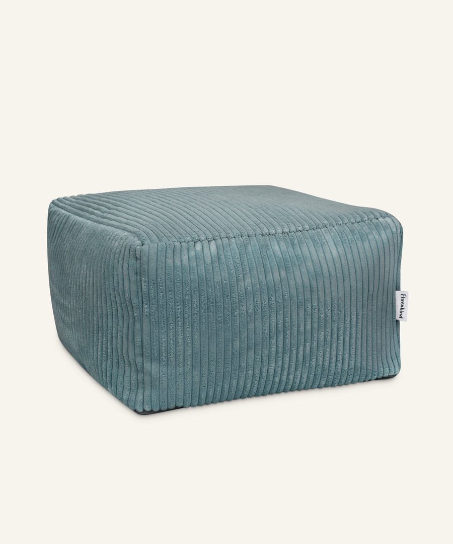 Quadratischer Pouf – stabiler Sitzhocker aus Cord