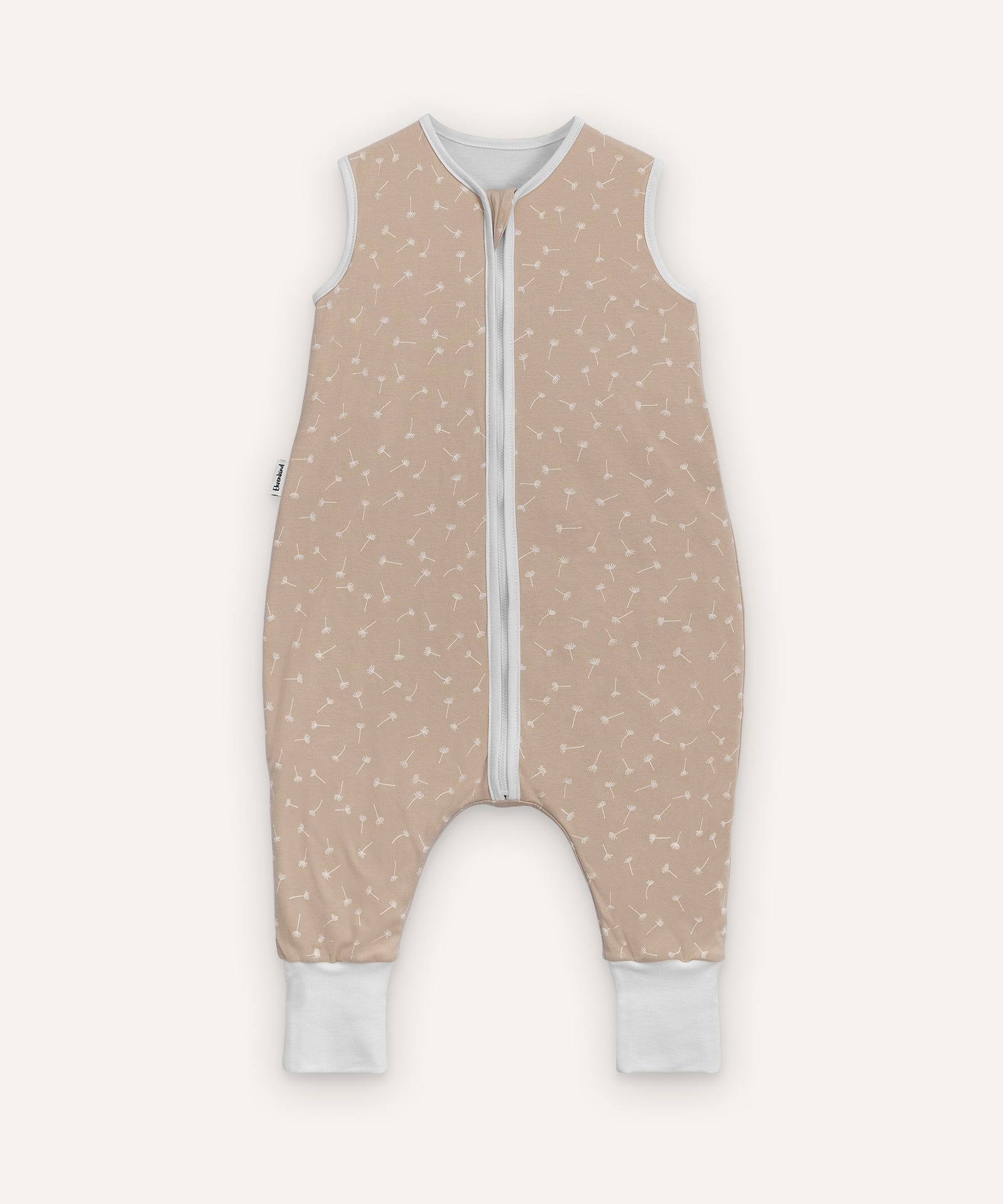 Ehrenkind Sommerschlafsack mit Beinen Beige Pusteblume.