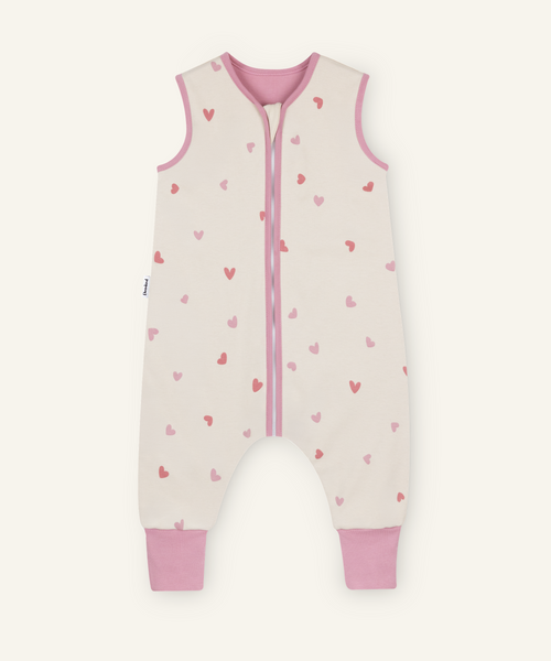 Ehrenkind Sommerschlafsack mit Beinen Natur Herzen