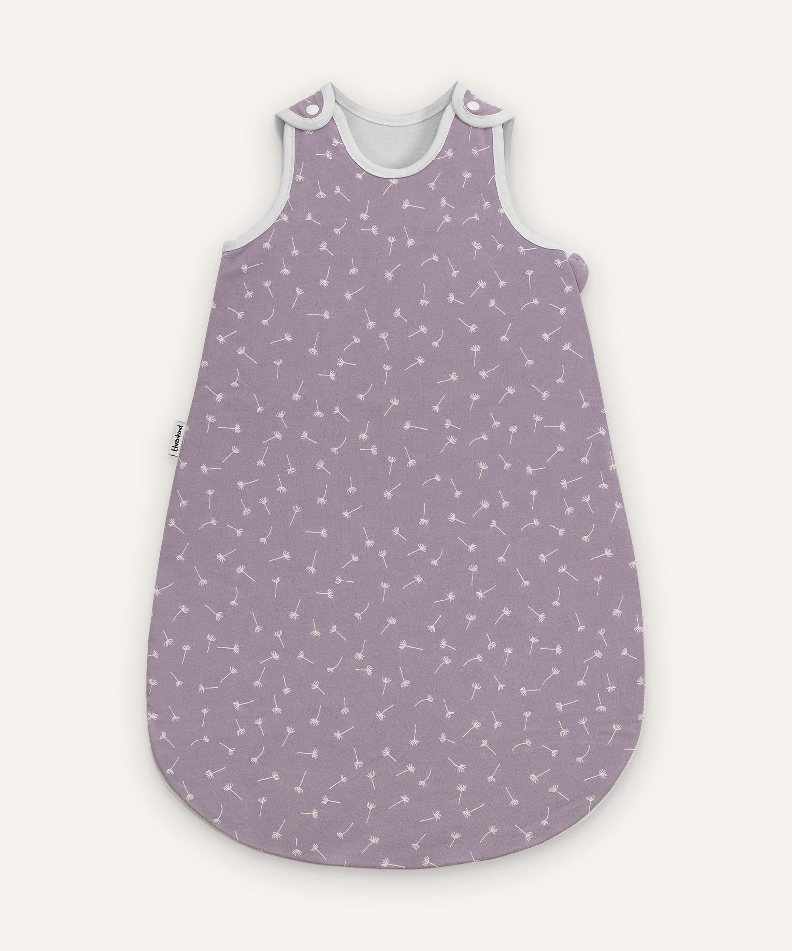 Ehrenkind Sommerschlafsack Flieder Pusteblume.