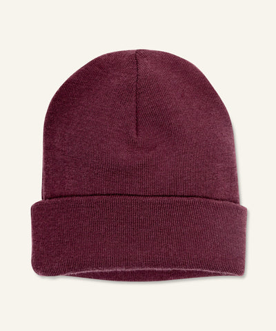 Ehrenkind Strickmütze Bordeaux.