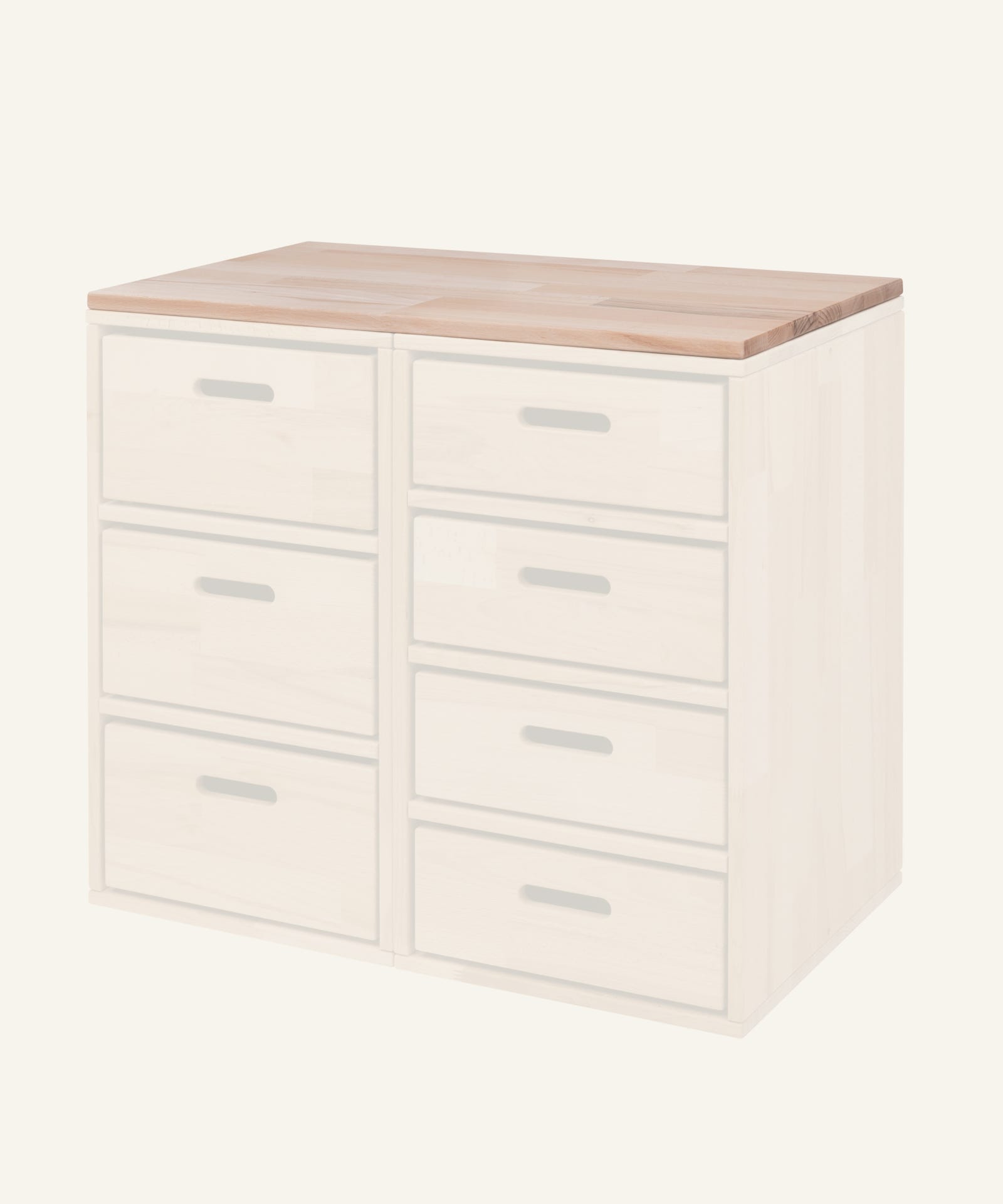 Ehrenkind Tischplatte für Aufbewahrungssystem Buche 68cm.