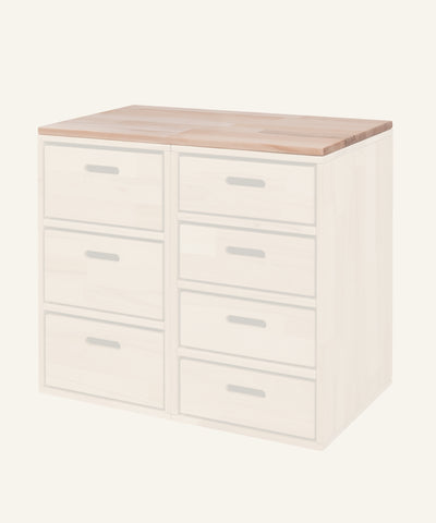 Ehrenkind Tischplatte für Aufbewahrungssystem Buche 68cm.