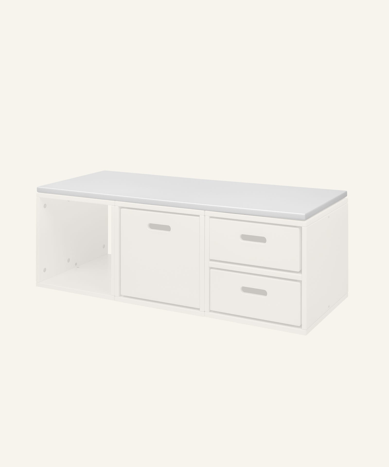 Ehrenkind Tischplatte für Aufbewahrungssystem Buche Weiß 102cm.