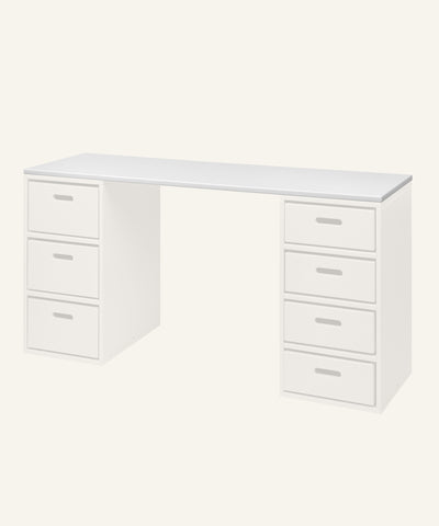 Ehrenkind Tischplatte für Aufbewahrungssystem Buche Weiß 136 cm.