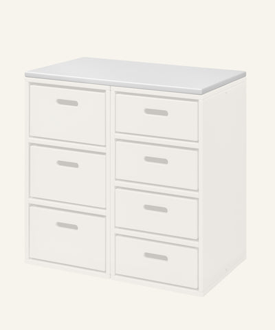 Ehrenkind Tischplatte für Aufbewahrungssystem Buche Weiß 68cm.