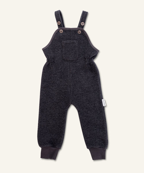 Ehrenkind Walk-Latzhose mit Bündchen Anthrazit.