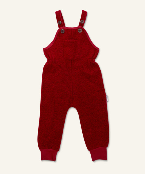 Ehrenkind Walk-Latzhose mit Bündchen Rot.