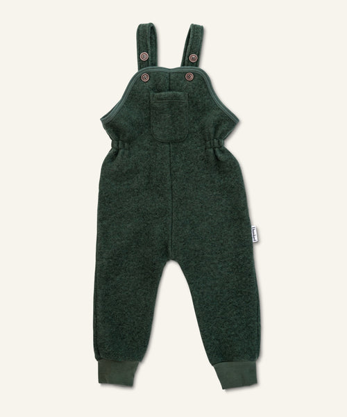 Ehrenkind Walk-Latzhose mit Bündchen Waldgrün.
