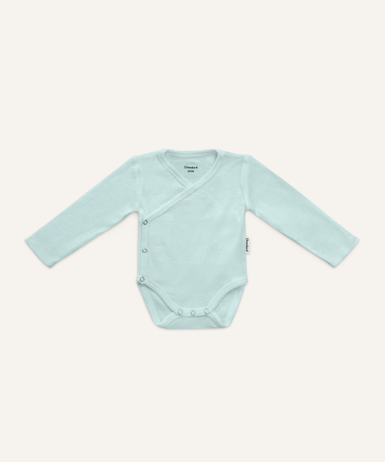 Ehrenkind Wickelbody Merinowolle Hellblau.