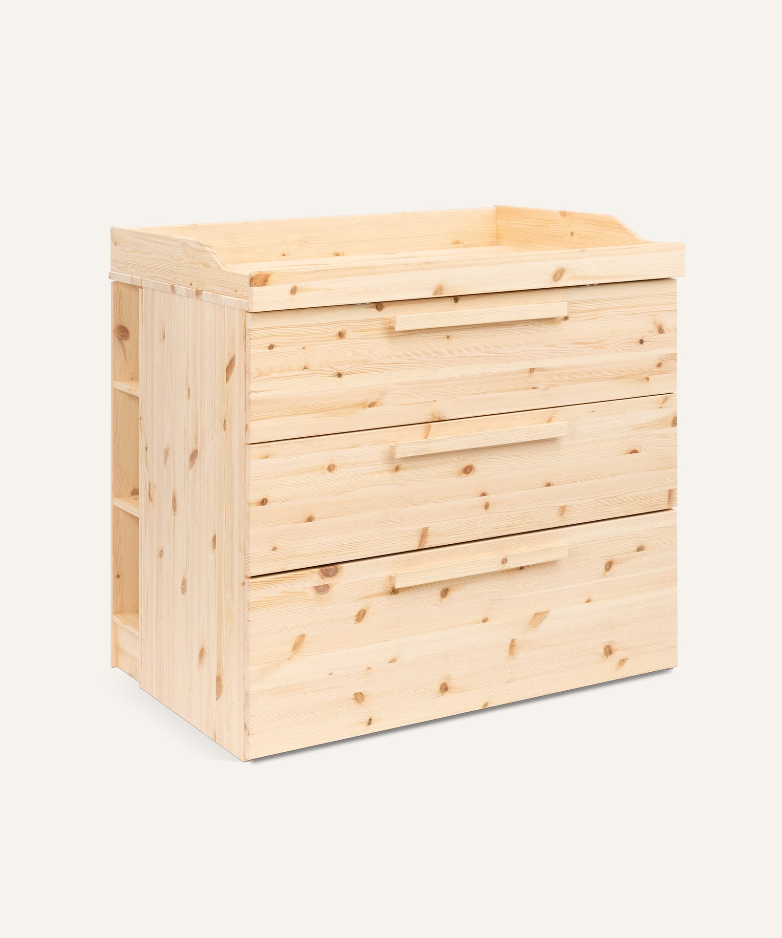 Ehrenkind Wickelkommode Linia Kiefer mit Rollschublade.