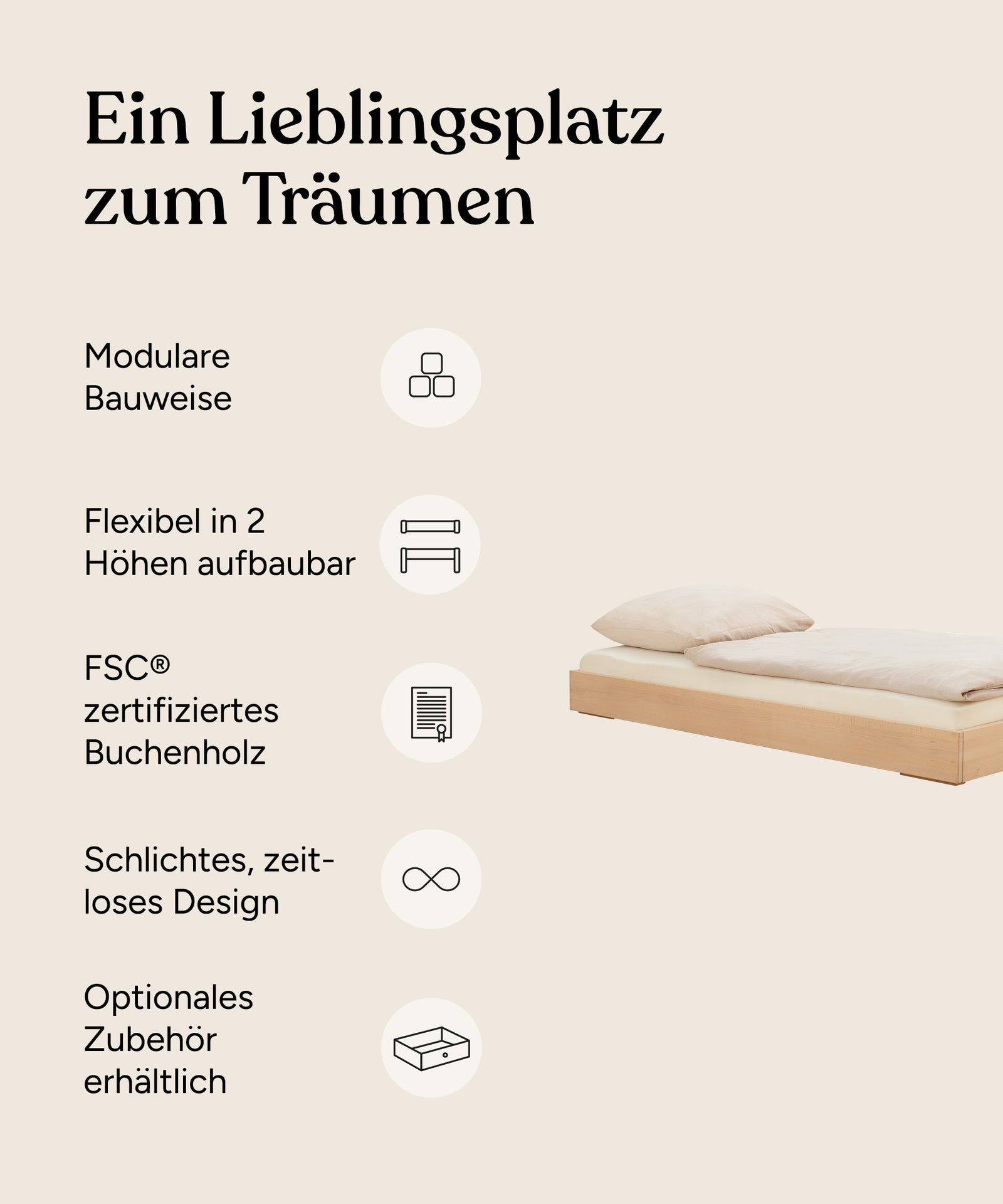 Ehrenkind Einzelbett Plano Buche 90x200 Vorteile.