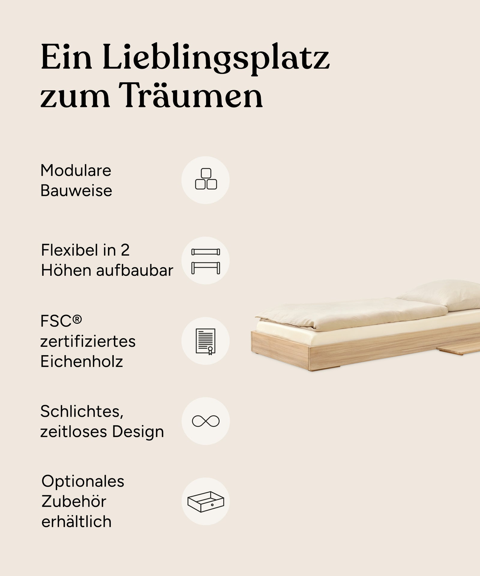 Ehrenkind Einzelbett Plano Eiche 90x200 Vorteile.