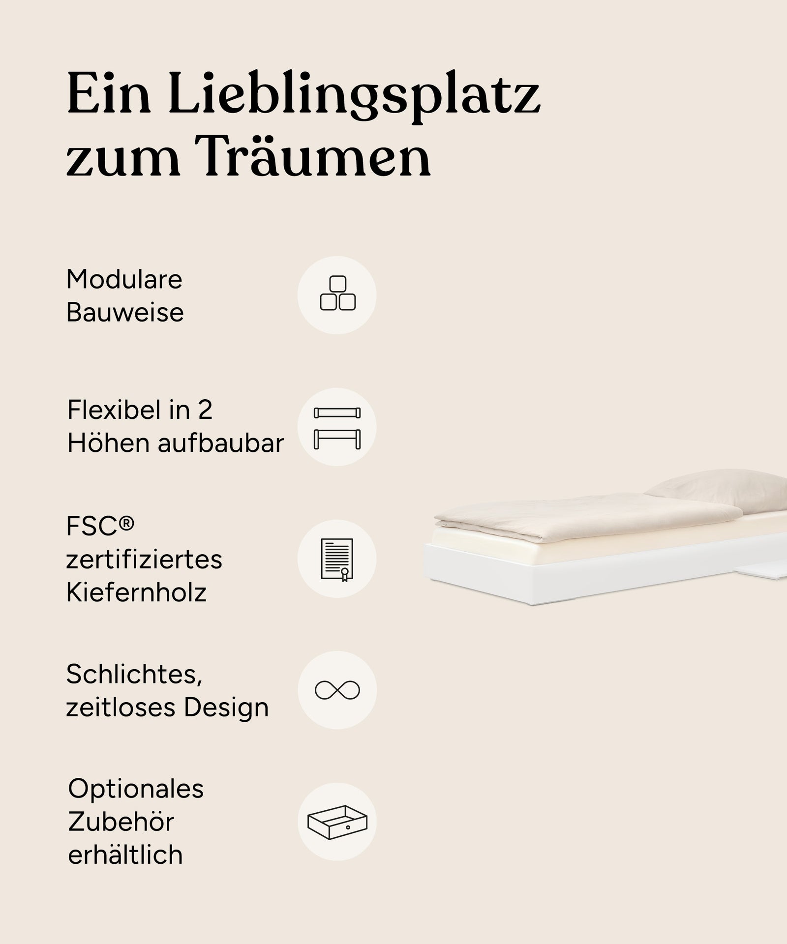 Ehrenkind Einzelbett Plano Kiefer Vorteile.