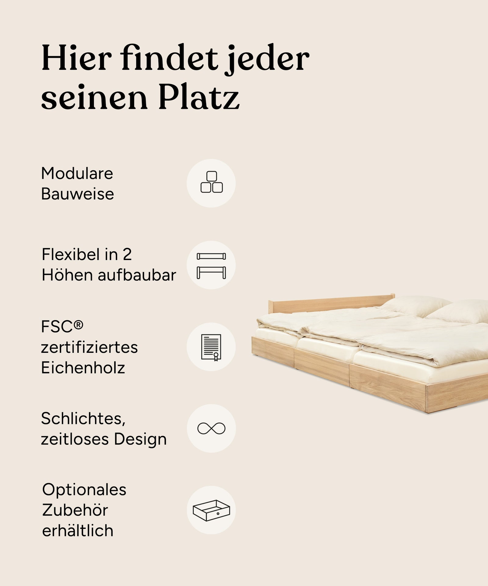 Ehrenkind Familienbett Plano Eiche 270x200 Vorteile.