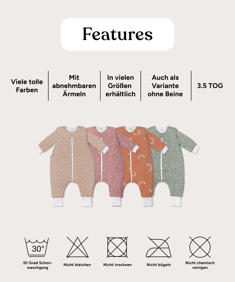Features Winter-Babyschlafsack 3.5 TOG.