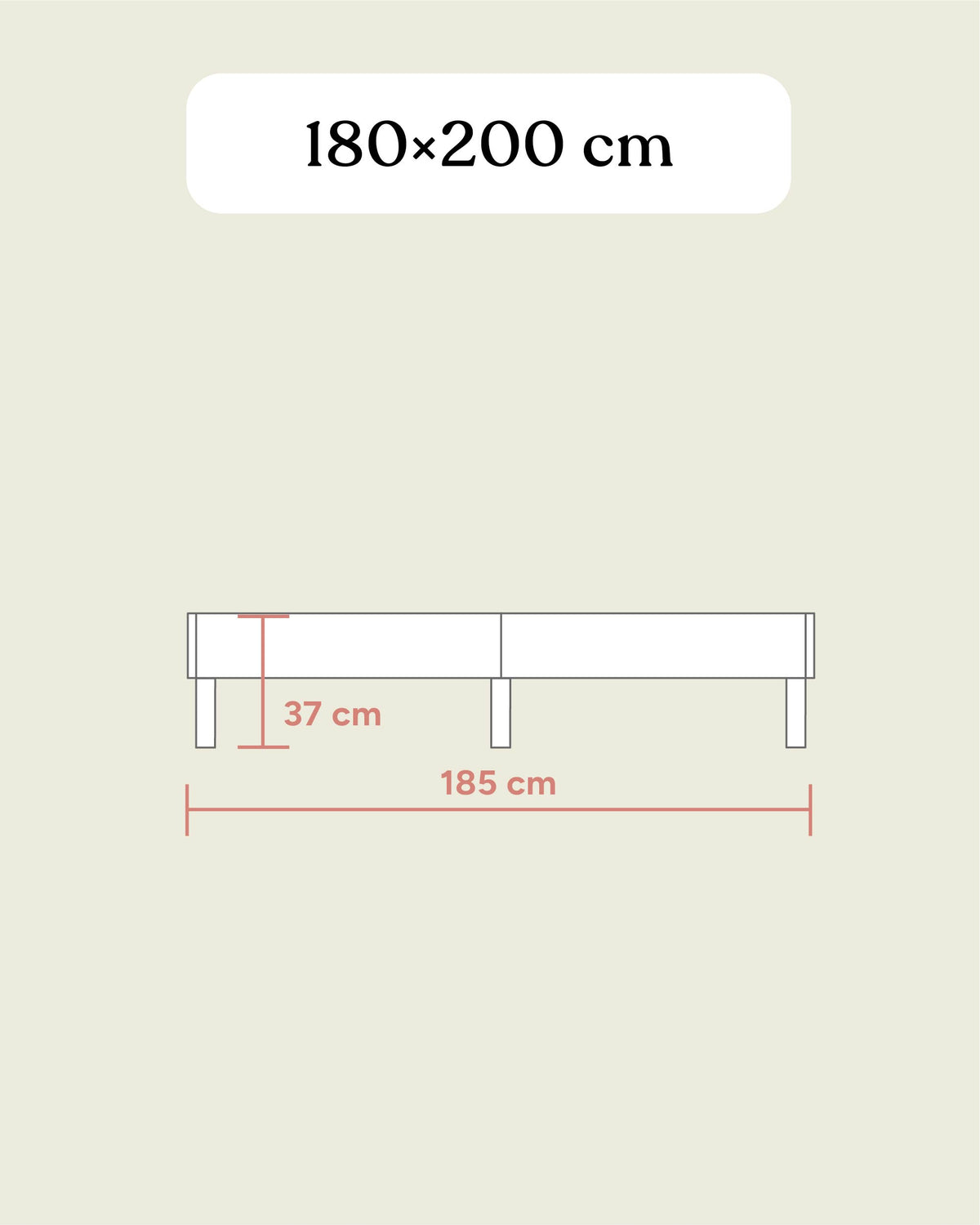 Doppelbett Plano | Kiefer Weiß | 180 × 200 cm