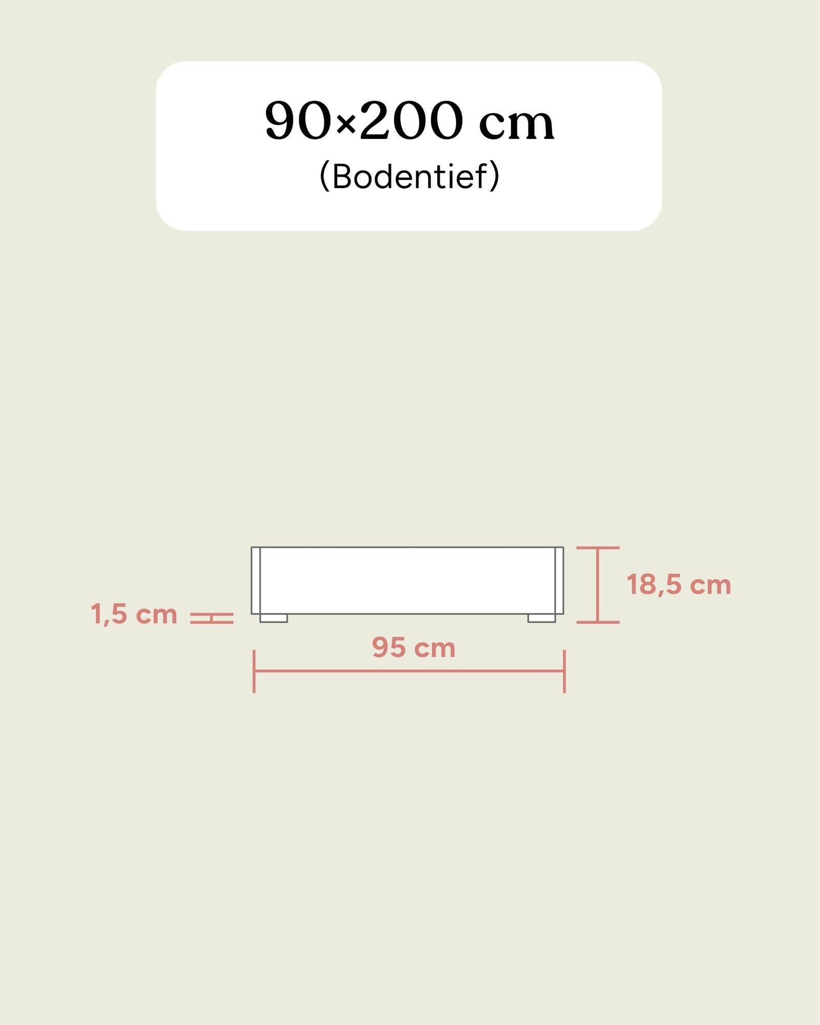 Einzelbett Plano | Eiche | 90 × 200 cm