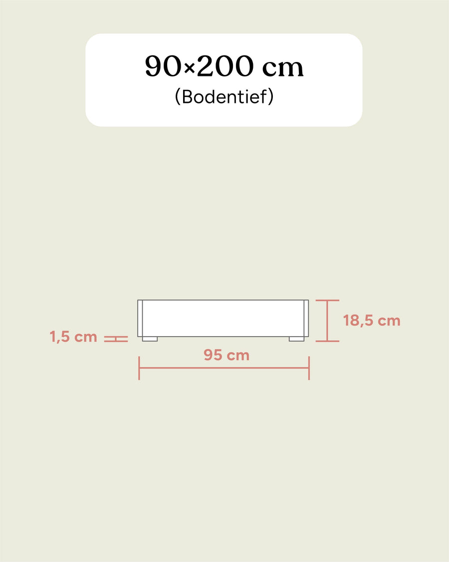 Einzelbett Plano | Eiche | 90 × 200 cm
