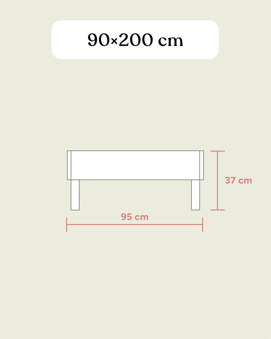 Einzelbett Plano | Eiche | 90 × 200 cm