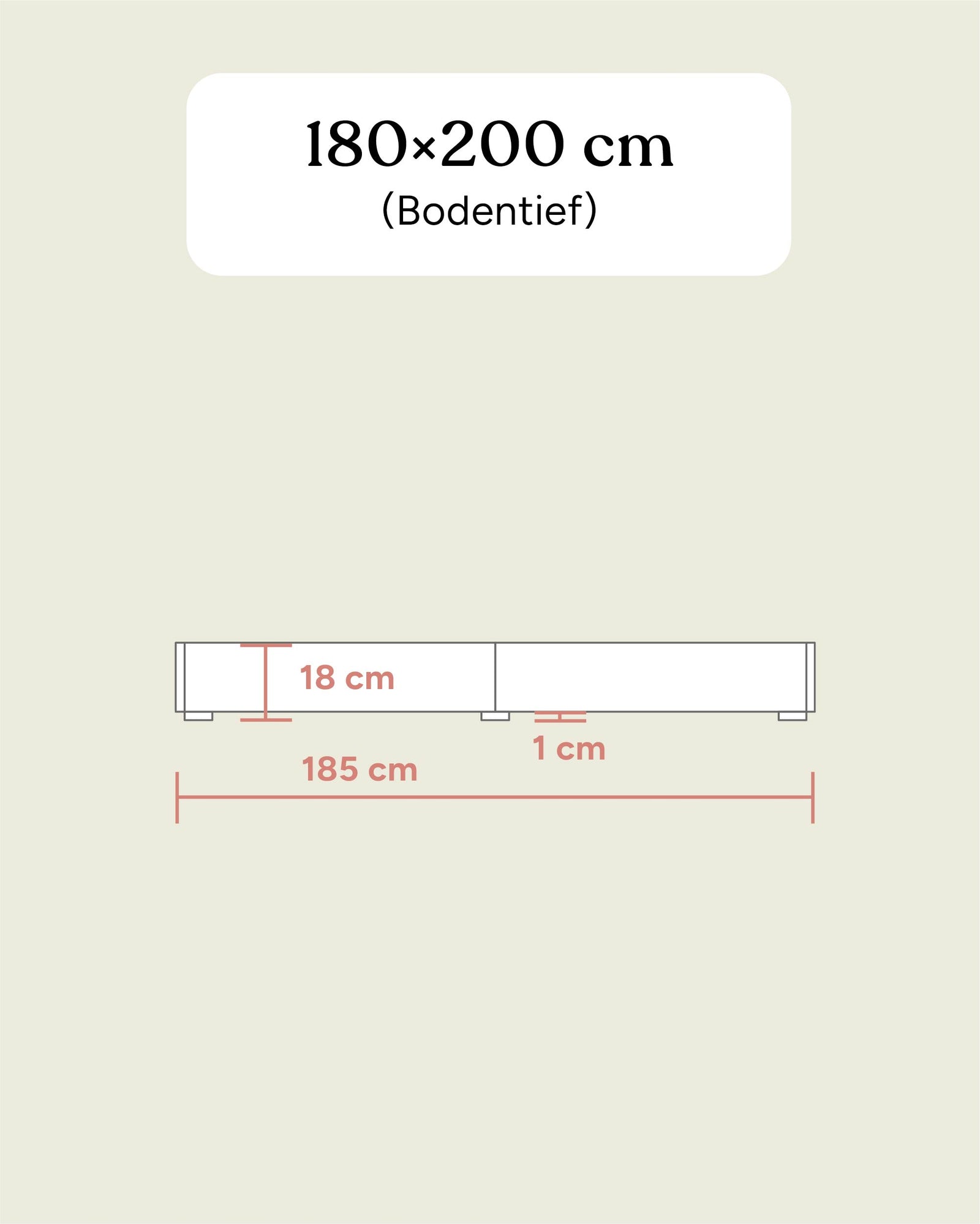 Doppelbett Plano | Kiefer Weiß | 180 × 200 cm