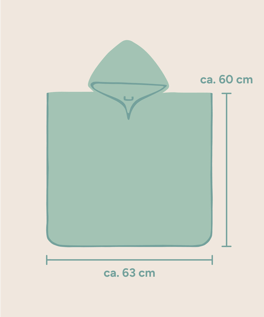 Größengrafik Badeponcho