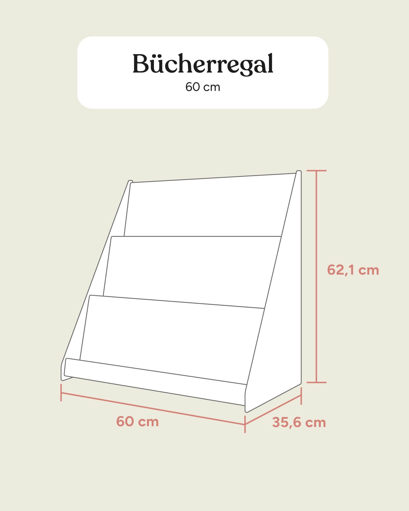 Bücherregal Kiefer.