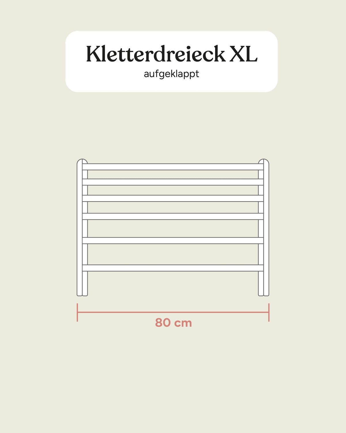 Kletterdreieck Größengrafik XL.