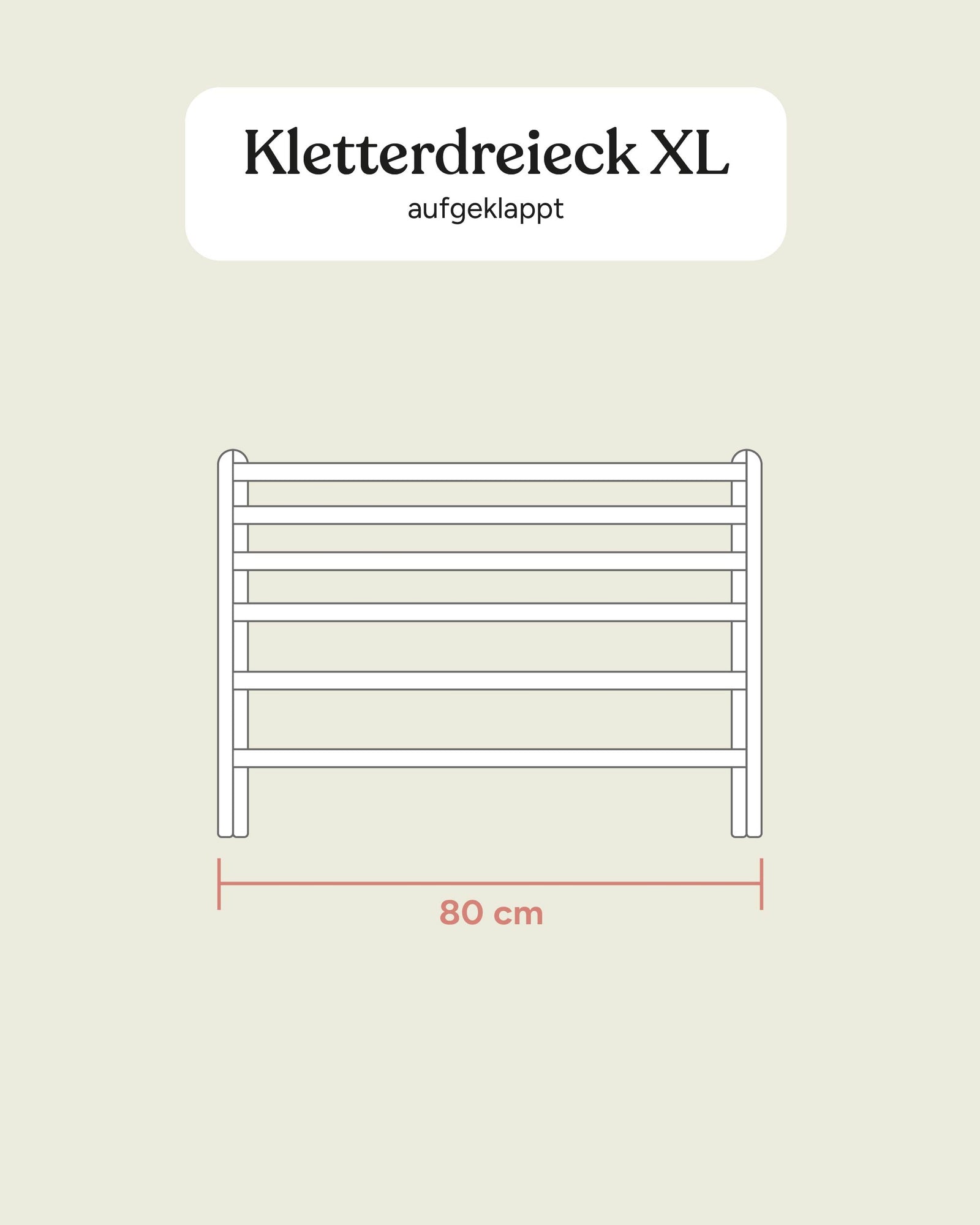 Kletterdreieck Größengrafik XL.