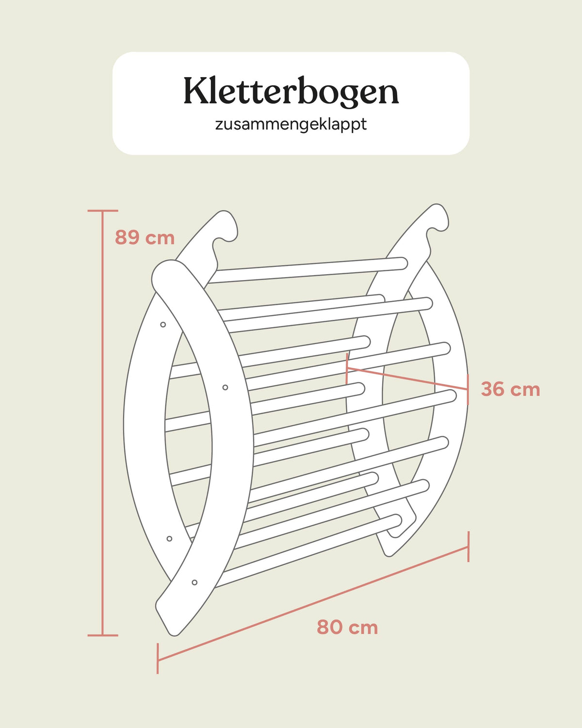 Größengrafik Kletterbogen.