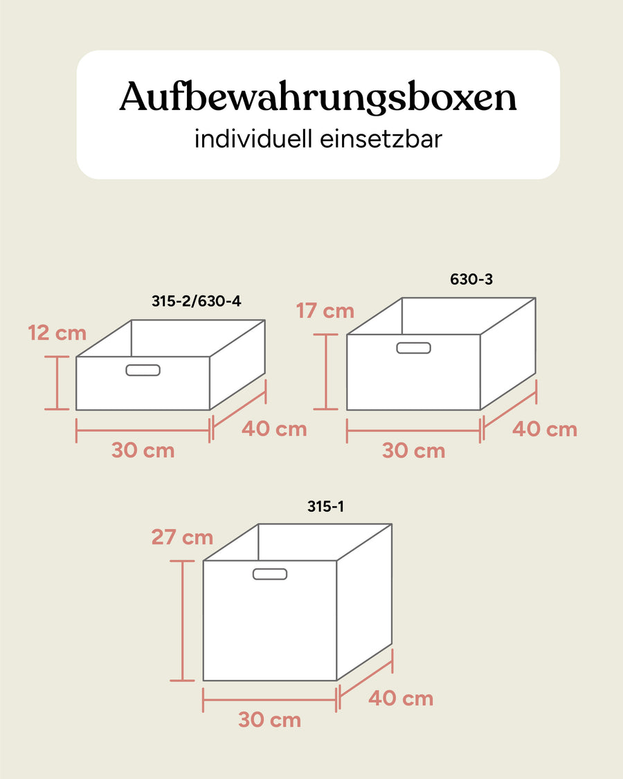 Aufbewahrungssystem  |  Buche Weiß